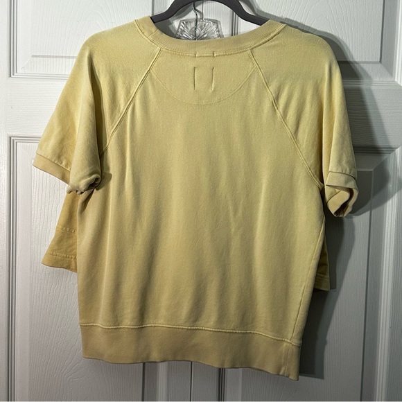 Pale yellow small gap sweat set short sleeve - Picture 6 of 12